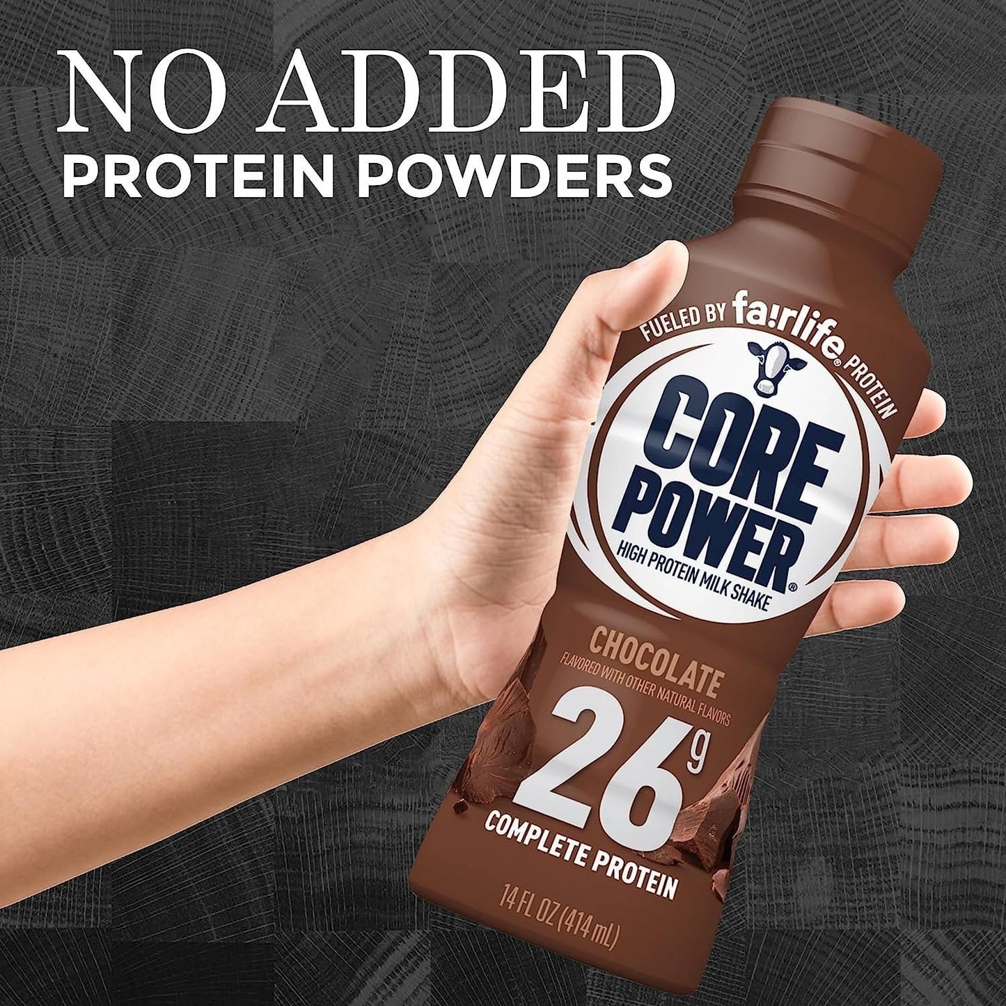 Core Power Elite 26g Failrlife High Protein Shakes Chocolate 14 oz - 6 Bottles in The Award Box Packaging