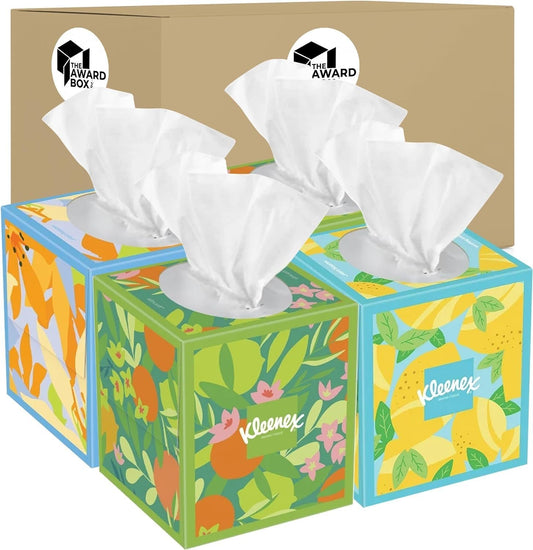 Kleenex Tissues Soothing Lotion Facial Tissues 3-Ply, 85-count (4 pack)