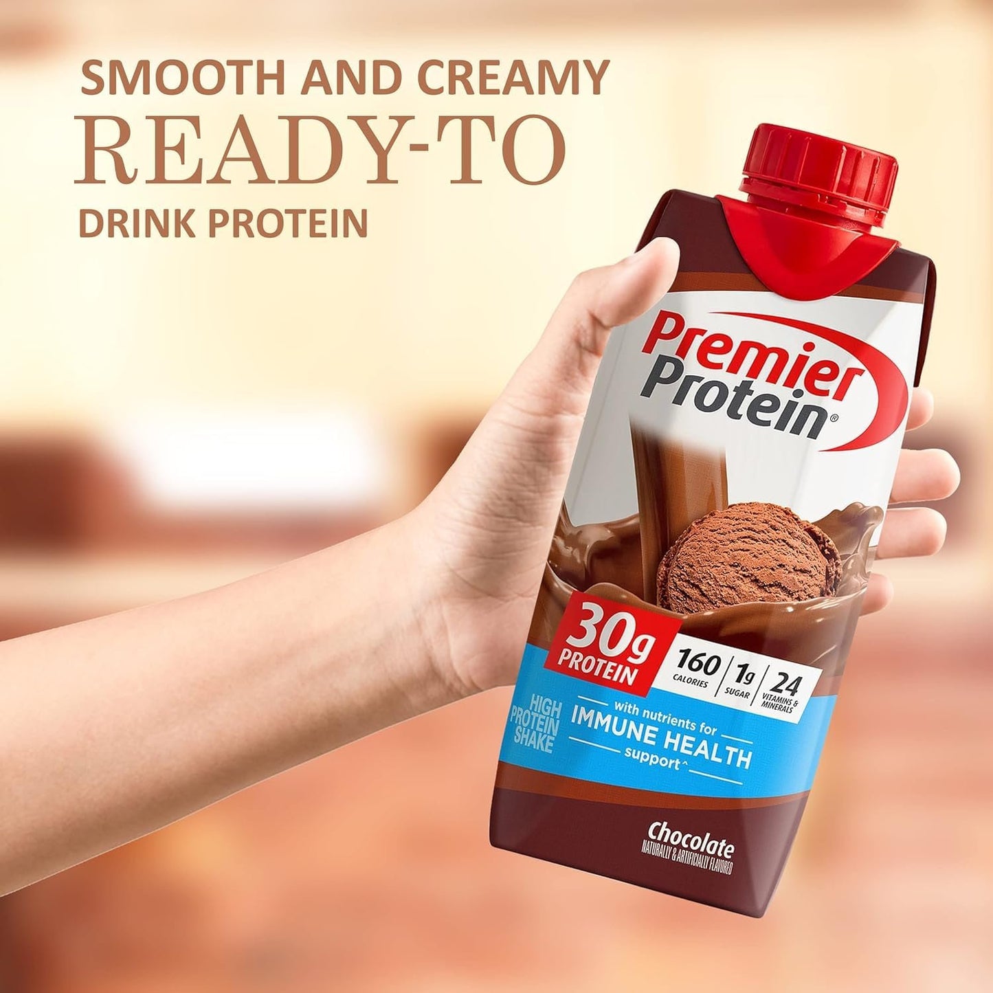 Premier Protein Shakes 6 Bottles Variety Pack in The Award Box Packaging 11 Fl. Oz Each ( 2 Winter Mint, 2 Chocolate and 2 Chocolate Peanut Butter)