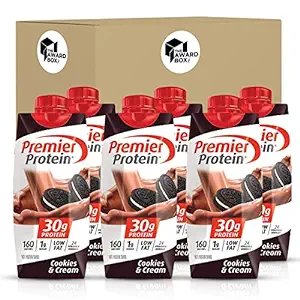 Premier Protein Shakes 6 Bottles Cookies and Cream in The Award Box Packaging 11 Fl. Oz Each