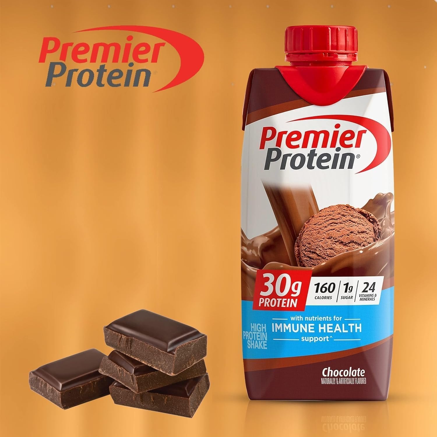 Premier Protein Shakes Chocolate 11 fl oz in The Award Box - Pack of 12