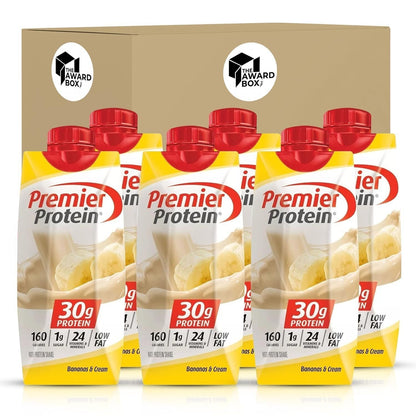 Premier Protein Shake  Bananas and Cream11 Fl oz, High-Protein Drink - 6 Bottles