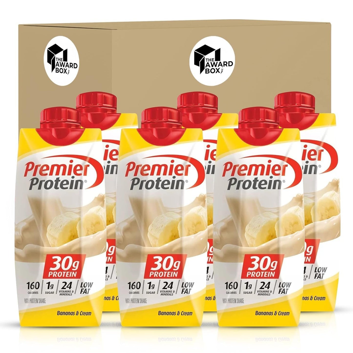 Premier Protein Shake   Bananas and Cream11 Fl oz In The Award Box Packaging High-Protein Drink - 6 Bottles