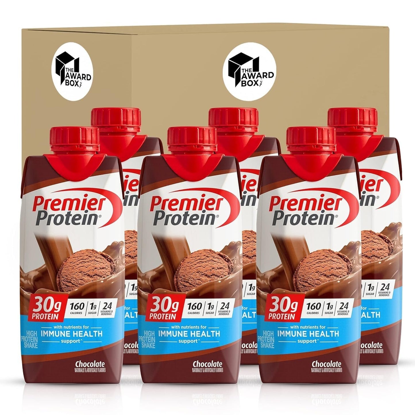 Premier Protein Shake Chocolate 11 Fl oz In, High-Protein Drink - 6 Bottles