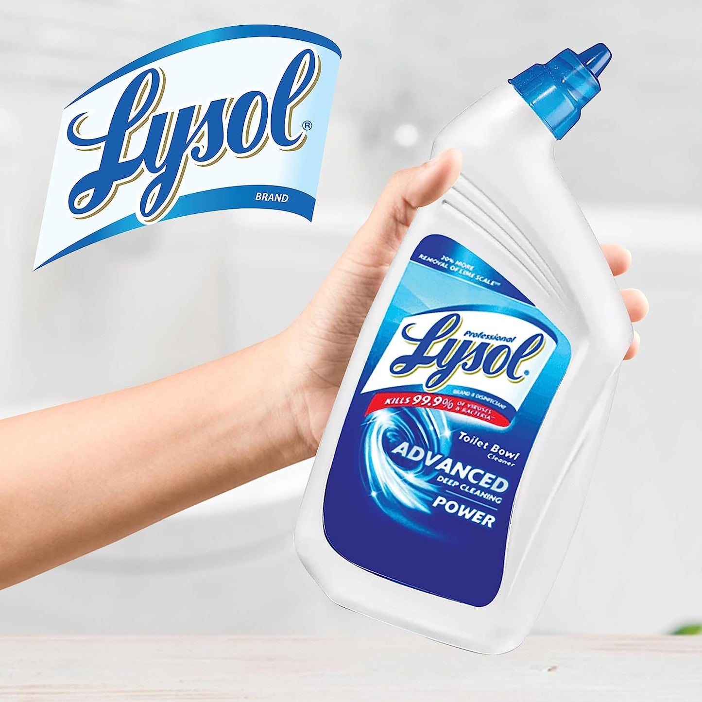 The Award Box Pack of Lysol Professional Disinfectant Toilet Bowl Cleaner with Advanced Deep Cleaning Power, 32 Oz (2 Pack) with Cleaning Cloth