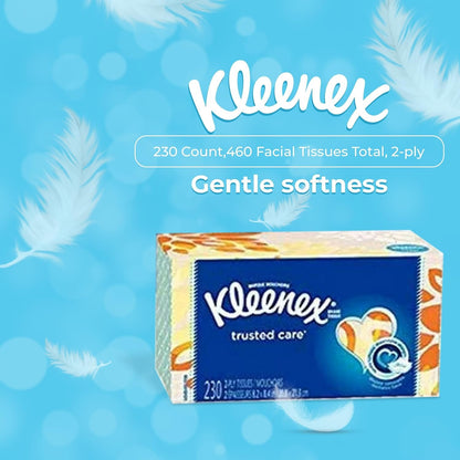 Tissues Ultra Soft Facial Tissues 230 Count, Pack of 2, 460 Total in The Award Box Packaging