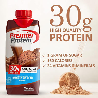 Premier Protein Shakes Chocolate 11 fl oz in The Award Box - Pack of 12