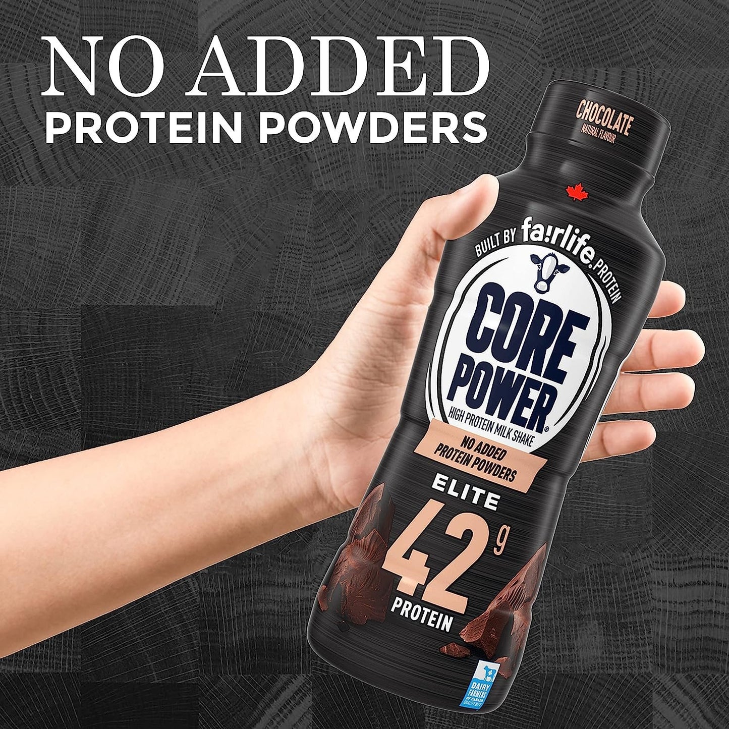 Core Power Elite High Protein Shakes Chocolate 42 Grams 14 Oz, 6 Bottles in The Award Box Packaging