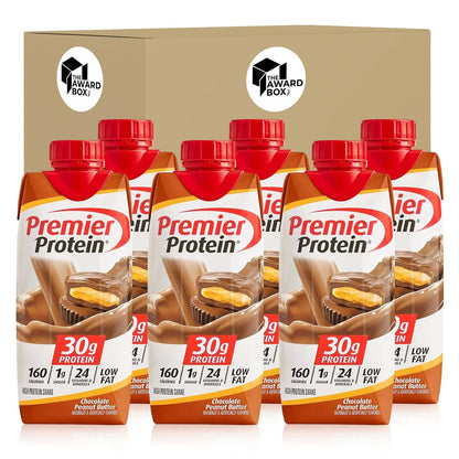 Premier Protein Shakes 6 Bottles  Chocolate Peanut Butter11 Fl. Oz Each - 6 Bottles