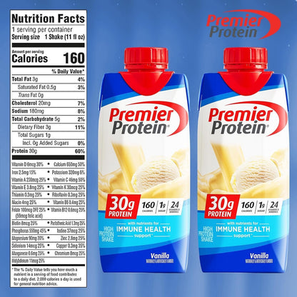 Premier Protein Shakes Vanilla 11 fl oz in The Award Box Packaging - Pack of 12