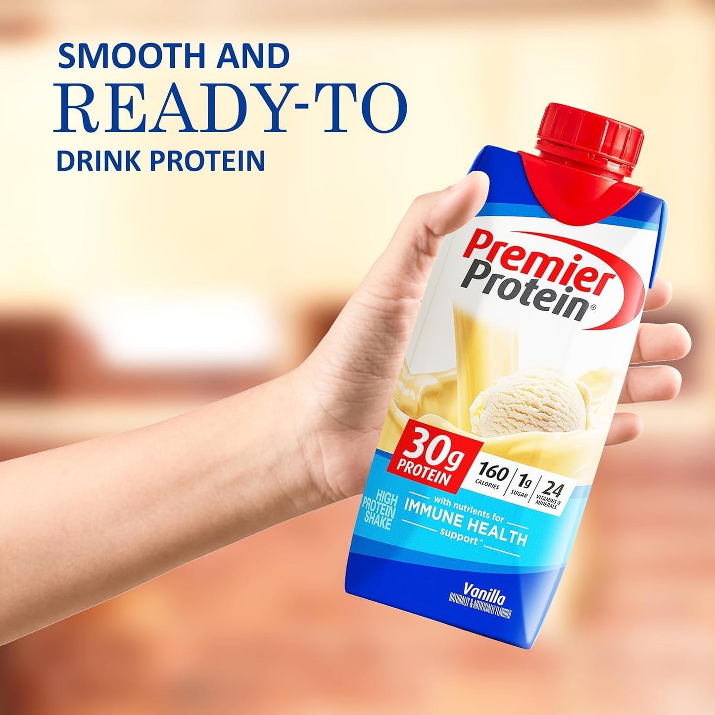 Premier Protein Shakes Vanilla  11 Fl. Oz each in The Award Box Packaging - 6 Bottles