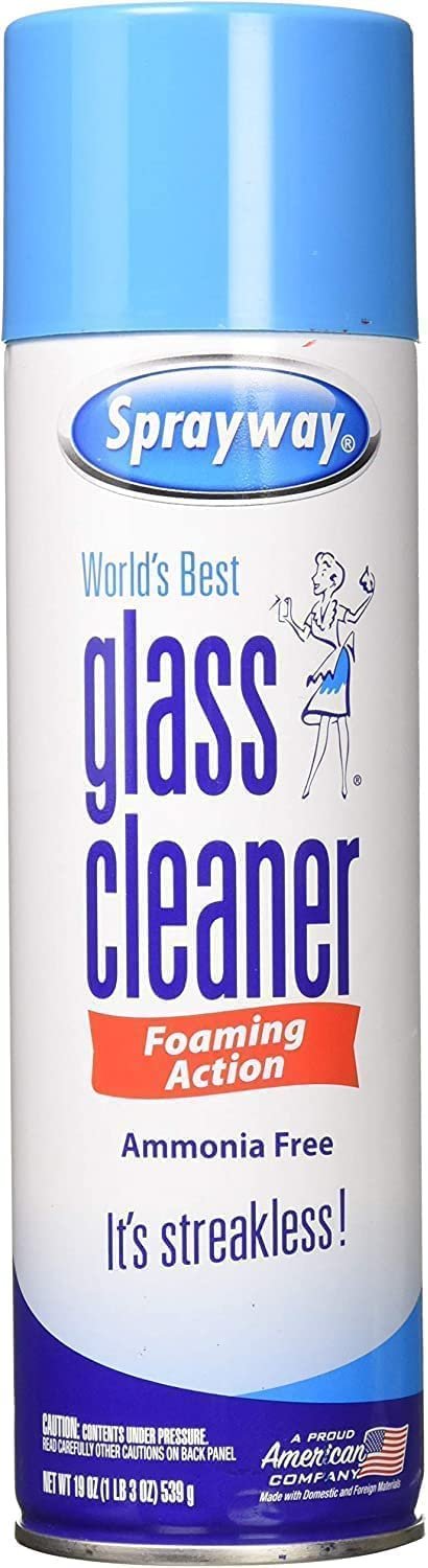 Sprayway Glass Cleaner Foaming Action Cleaner (3 Pack) with Cleaning Cloth in The Award Box Packaging