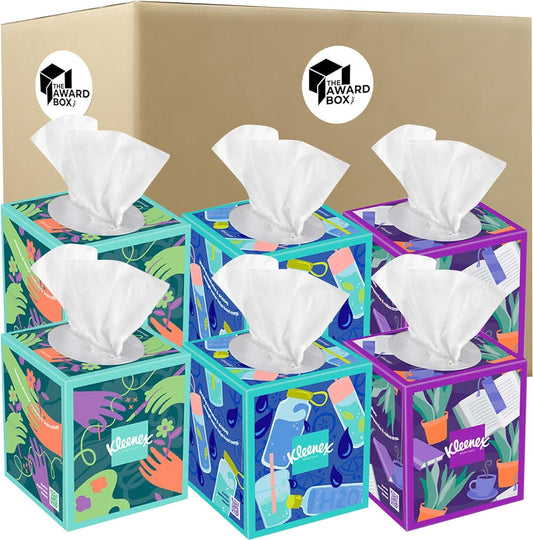 Kleenex Tissues Ultra Soft Facial Tissues 3-Ply, 85-count in The Award Box Packaging (6 Pack, Ultra Soft)