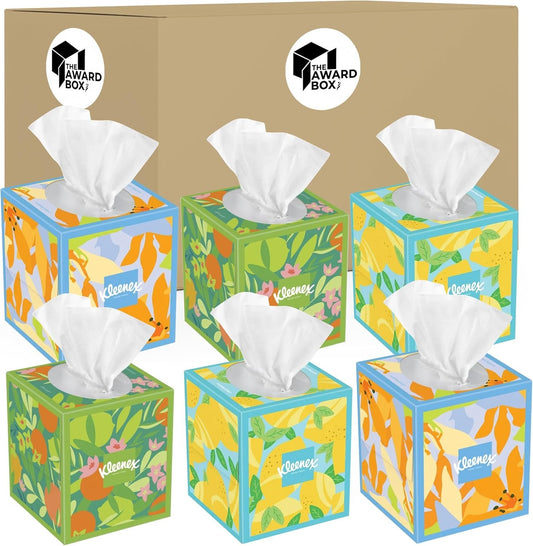 Kleenex Tissues Soothing Lotion Facial Tissues 3-Ply, 85-count (6 pack) in The Award Box packaging